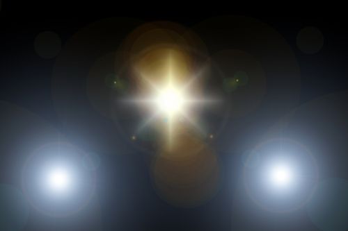 lens flare light rays