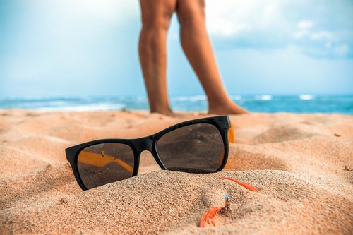 lenses  sun  beach