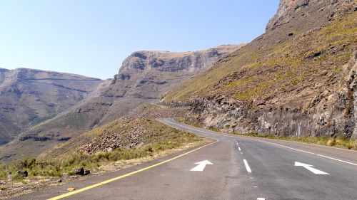 lesotho mountain landscape pass