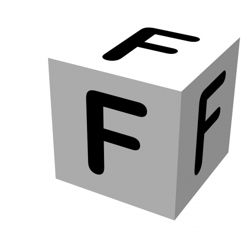 letter block f