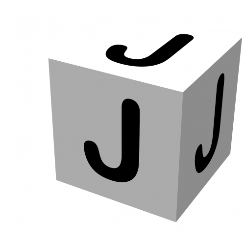 letter block j