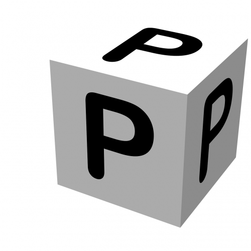 letter block p