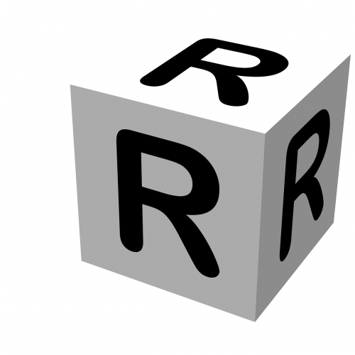 letter block r