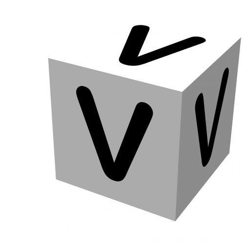 letter block v