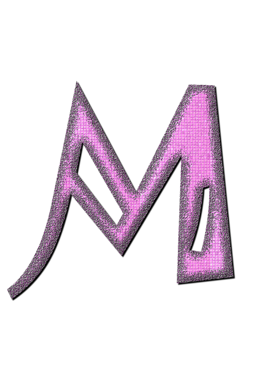 m letter alphabet