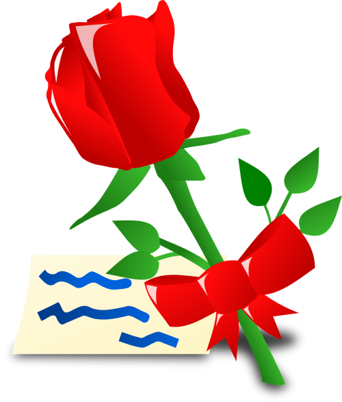 letter rose flower