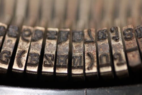 letter font typewriter