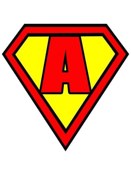 letter a superman