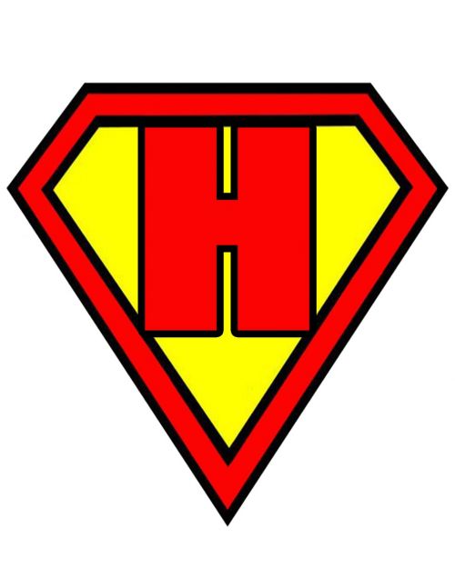 letter h superman