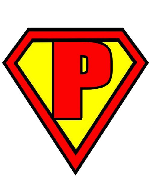 letter p superman
