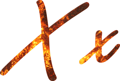 letter  x  fire