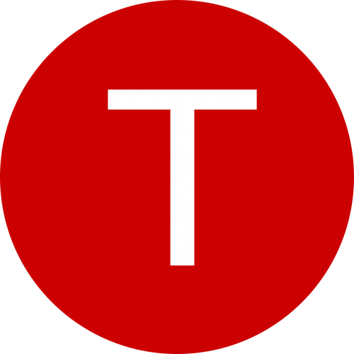 letter red t