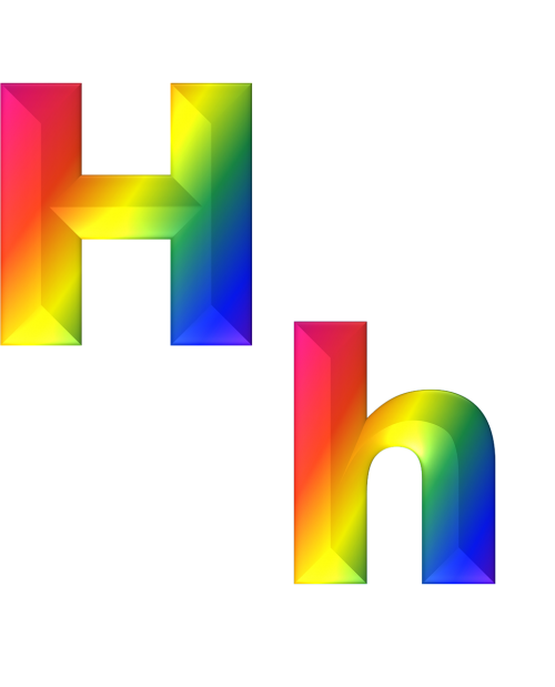letter h 3d