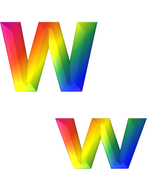 letter w 3d