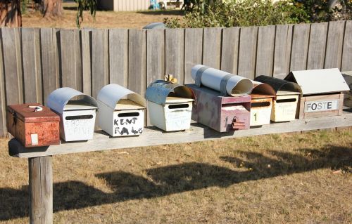 letter boxes many