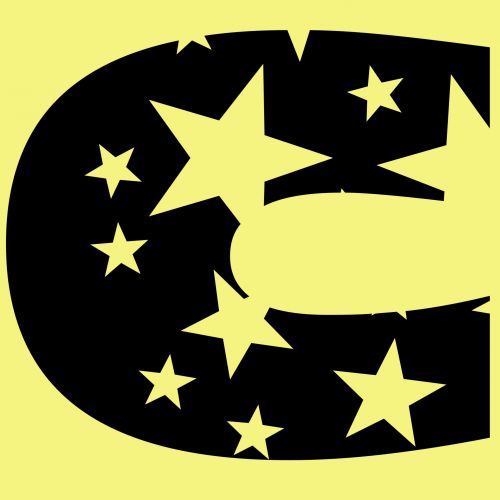 Letter C In Yellow