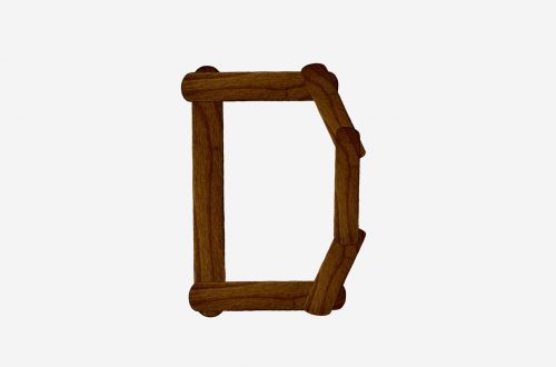 Letter D From Wood Ice-cream