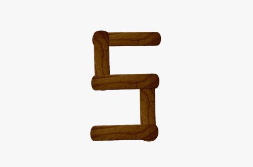 Letter S From Wood Ice-cream