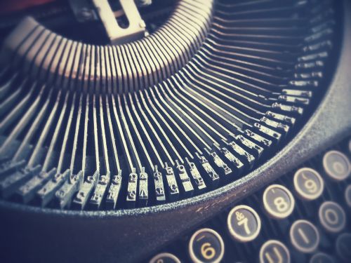 letters typewriter vintage