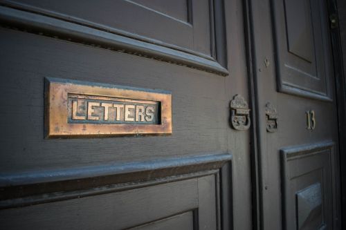 letters door city