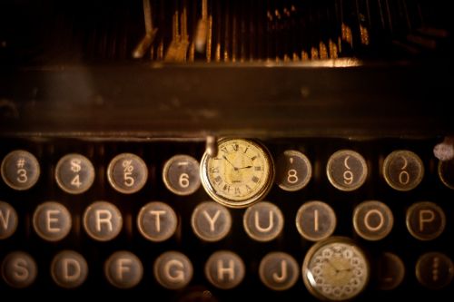 letters keys typewriter