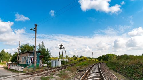 level crossing gleise railway