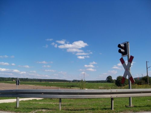 level crossing landscape frankish seenland