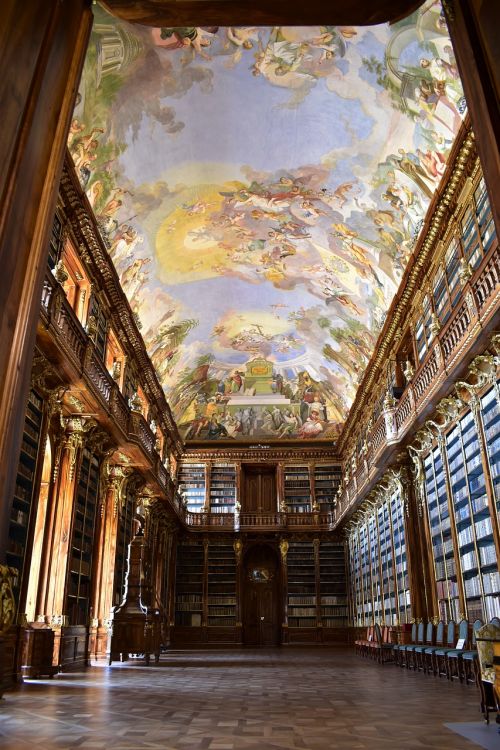 library historical painting