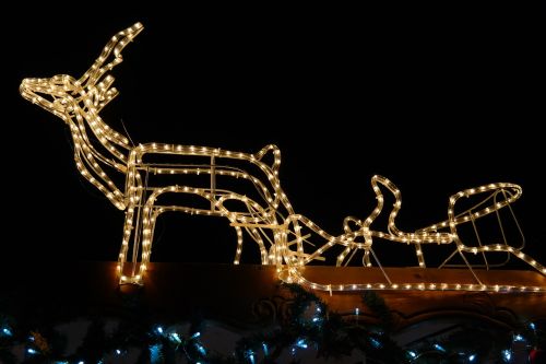 lichterkette christmas reindeer