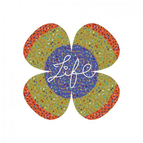 Life Typographic Card