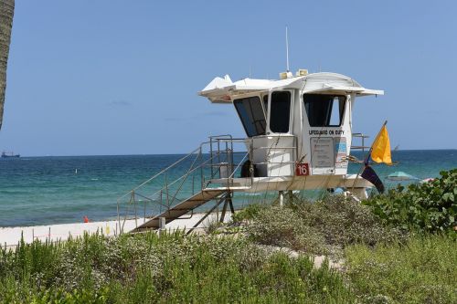 lifeguard beach sand
