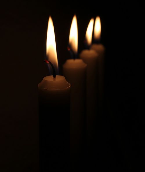 light christmas candles