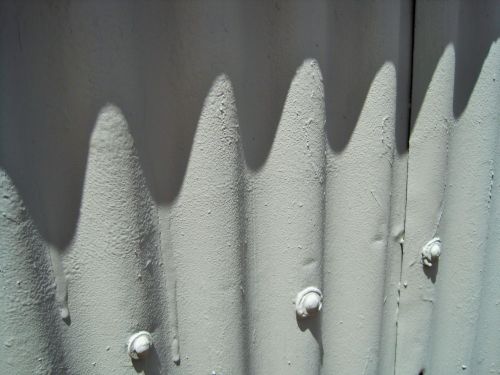 Light And Shade On Corrugated Iron