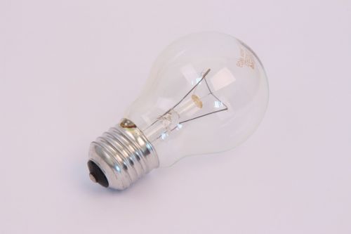 light bulb lying front