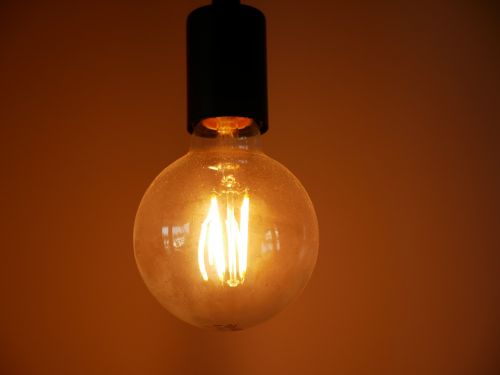 light bulb antique thinking