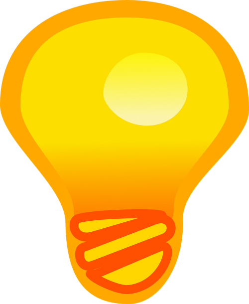 light bulb inspiration action