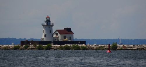 light house ocean views water