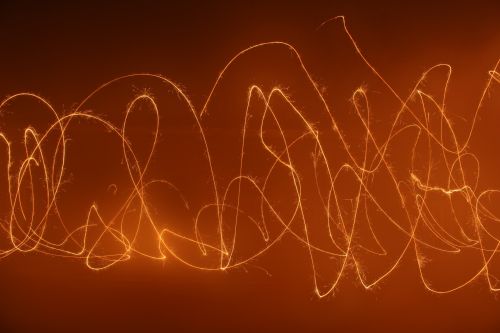 Light Painting Abstract Sparkler