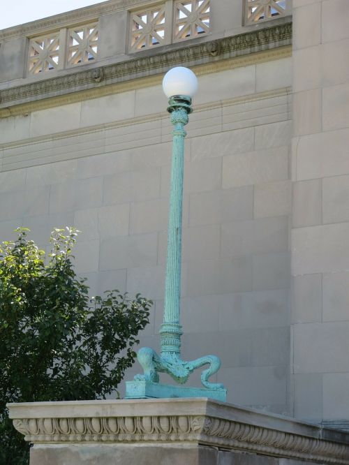 light pole antique relic