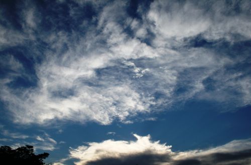 Light White Feather Clouds