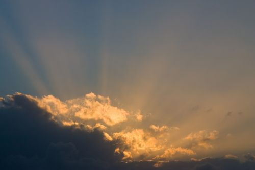 lightbeams clouds sunbeams