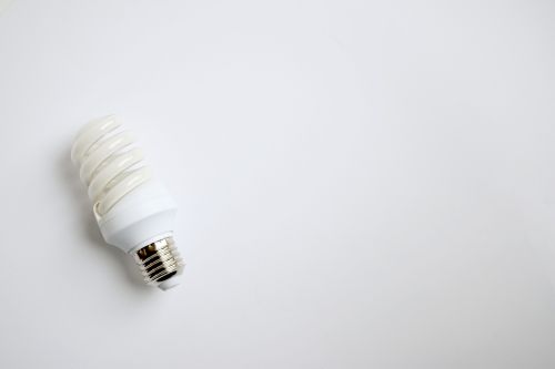 lightbulb electricity copy space