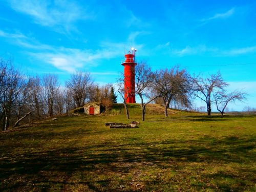 lighthouse sky spring