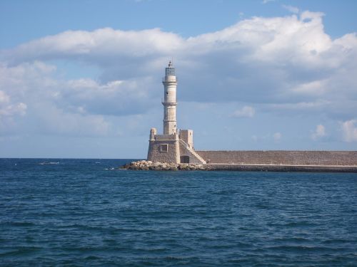 lighthouse sea aegean