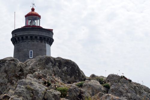 lighthouse rock brittany coast