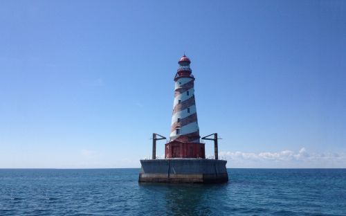 lighthouse lake blue