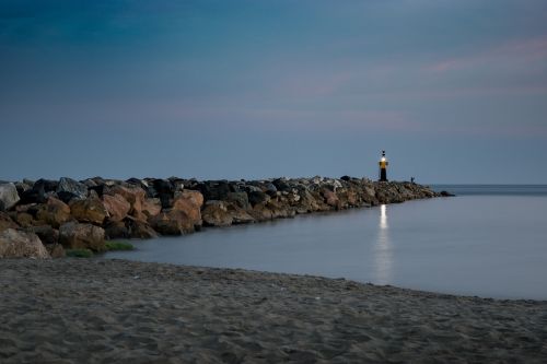 lighthouse beach sea
