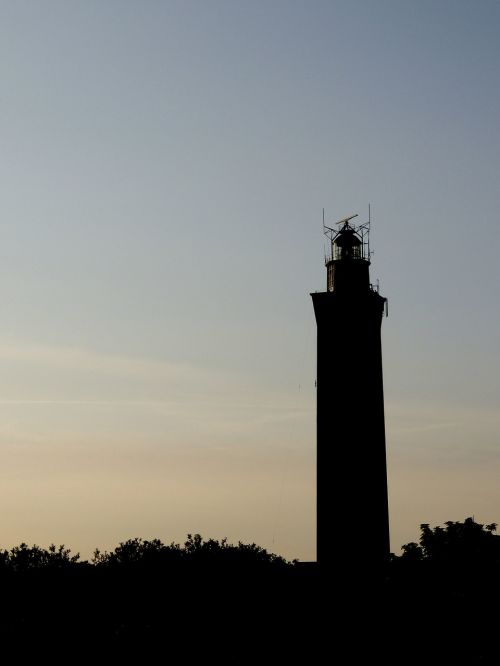 lighthouse sunset evening