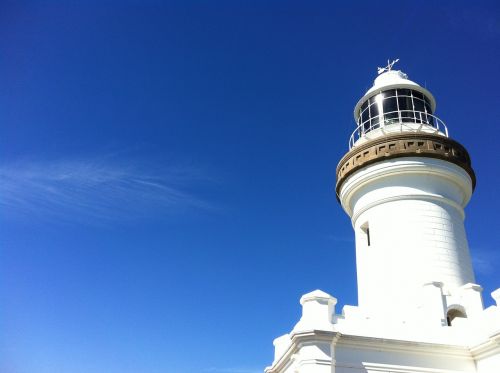 lighthouse sky blue