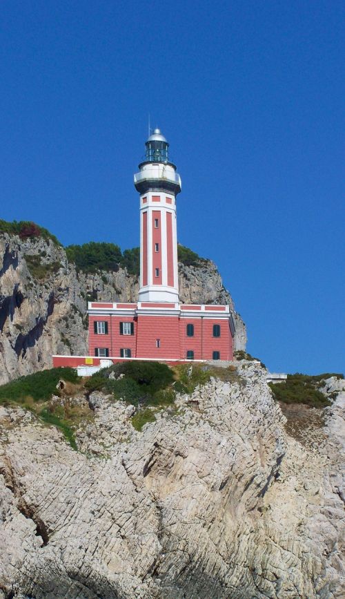 lighthouse rock sky